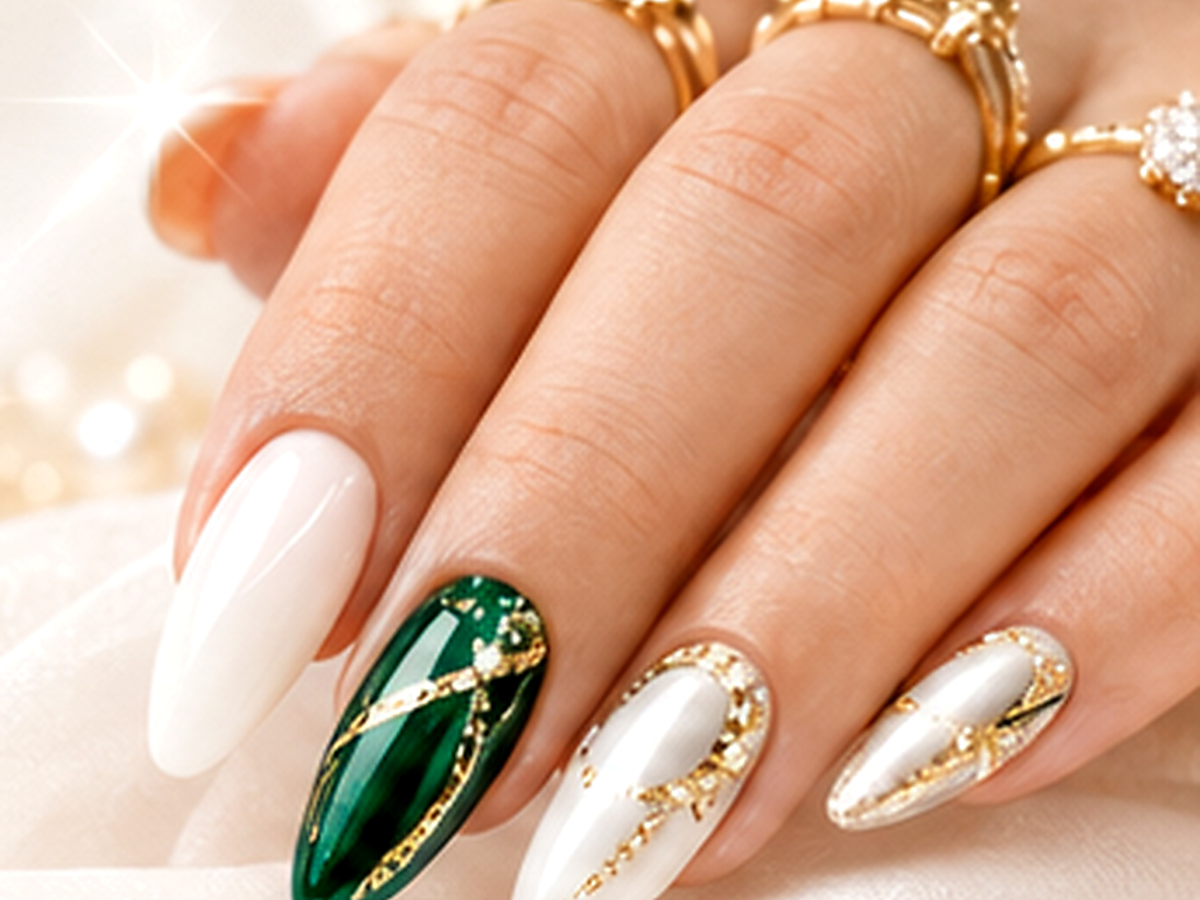 Model unghii White Crystal